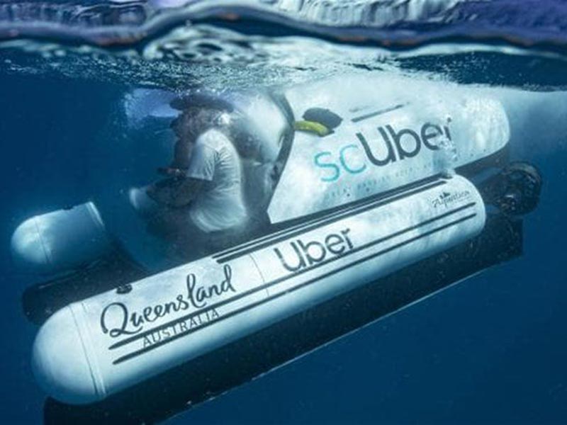 أوبر تطلق أول غواصة للنقل التشاركي في العالم.. شاهد الفيديو